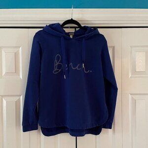 Bench Women sweatshirt hoodie size Large - Gorgeous Dark Cobalt Blue